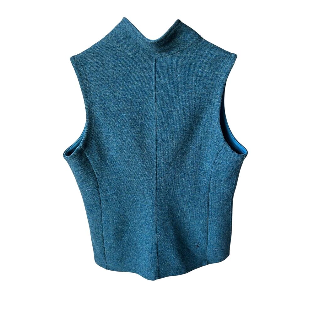 Ibex Merino Wool Full Zip Fleece Vest Teal Blue Women's Size M Medium Outdoor - Picture 2 of 5